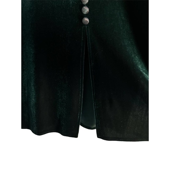 J.B.S. Vintage‎ Women’s Size 8 Emerald Green Velvet Dress - Picture 4 of 9